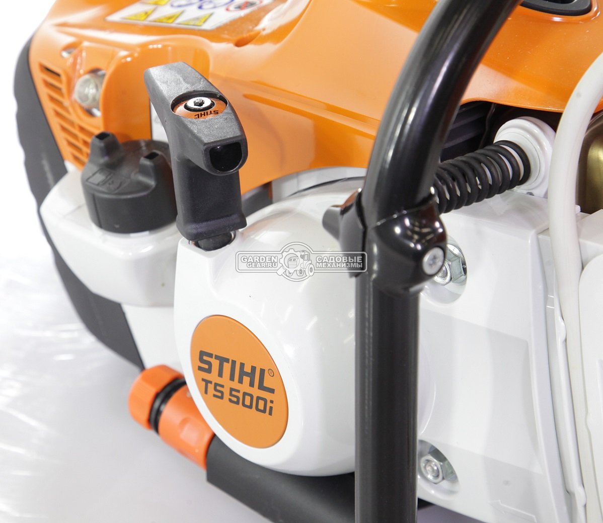 Бензорез Stihl TS 500i (GER, 72,2 куб.см., 3,9 кВт/5,3 л.с., диаметр круга 350 мм., глубина реза 125 мм., инжекторный впрыск, ElastoStart, 10,2 кг.)