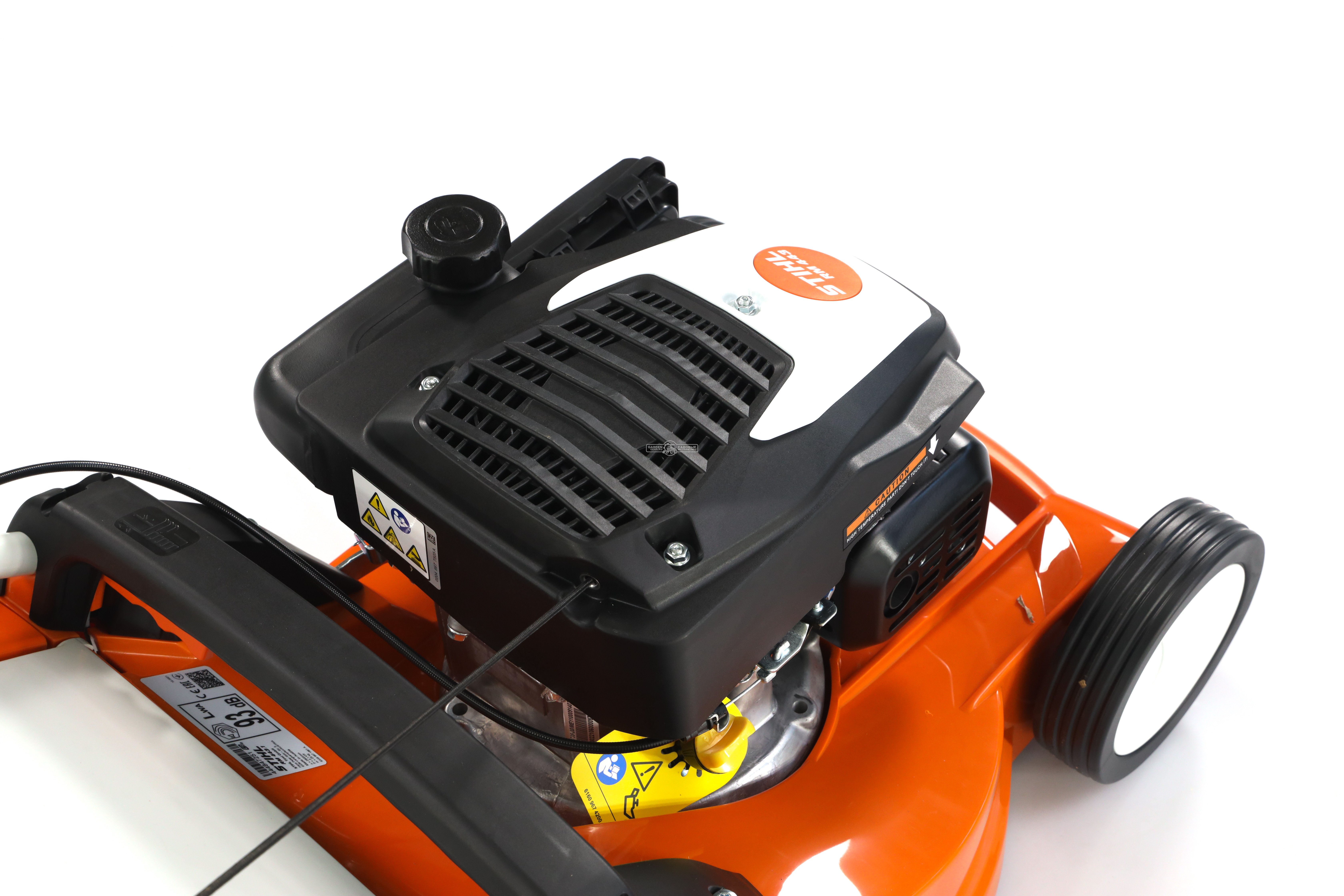 Газонокосилка бензиновая Stihl RM 443.1 (AUT, несамоходная, 41 см., Stihl EVC 200.3 C, 139 куб.см., пластик, 55 л., 25 кг.)