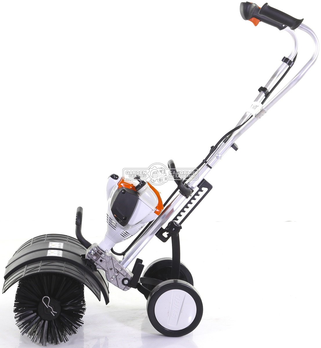 Подметальная машина Stihl MM 56 несамоходная (USA, 60 см, 0,85 кВт/1,2 л.с., мультимотор + щетка KB-MM + опорные колеса)