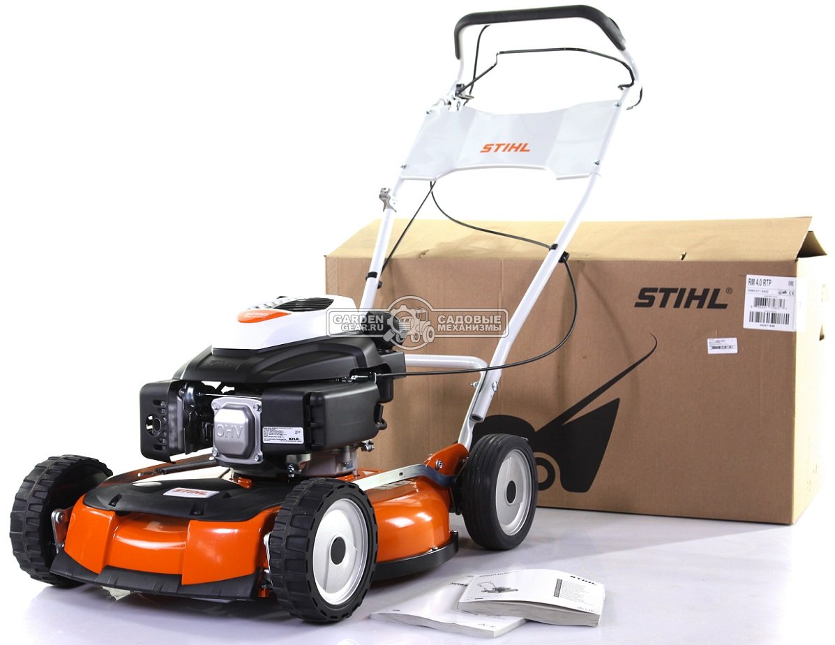 Газонокосилка бензиновая Stihl RM 4.0 RTP мульчирующая (AUT, 53 см, самоходная передний привод, Kohler XT800, 173 куб.см., алюминий, 44 кг)