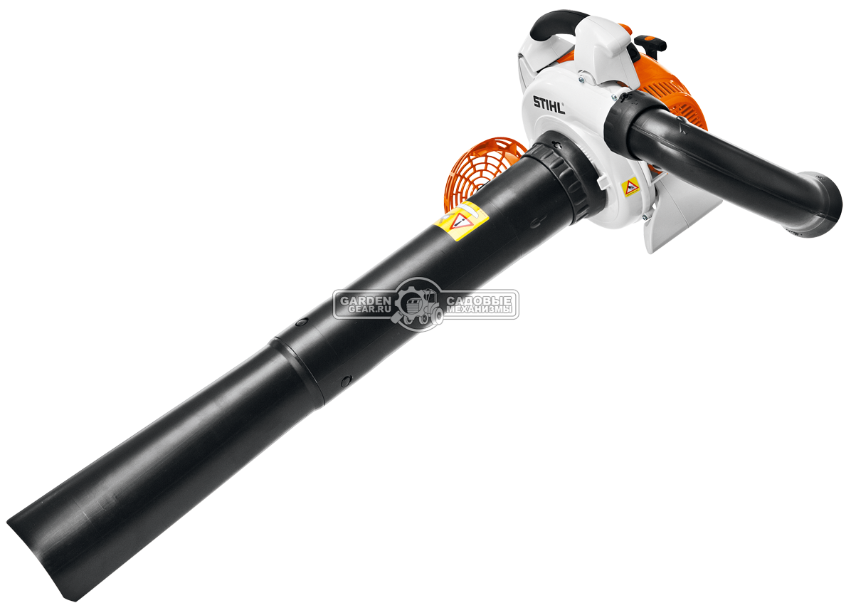 Садовый пылесос воздуходувка бензиновая Stihl SH 86 (USA, 27,2 см3, 0,8 кВт./1,1 л.с., макс. расход воздуха 810 м3/ч, 76 м/с, мешок - 45 л., 5,6 кг.)