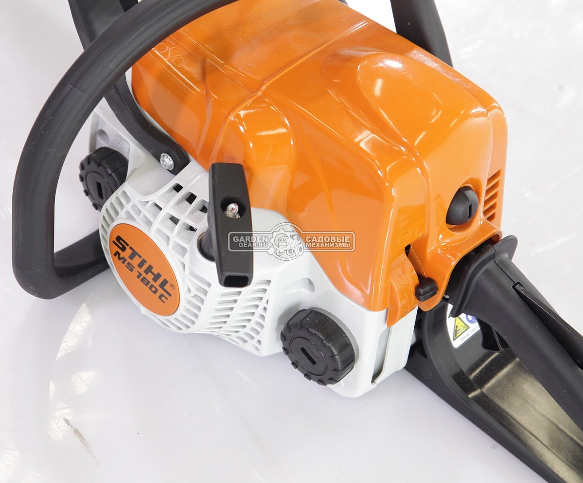 Бензопила Stihl MS 180 C-BE 16&quot; (PRC, 31,8 куб.см., 1,5 кВт/2,0 л.с., Ergostart, 3/8&quot;, 1,3 мм., 55E, 3,9 кг.)