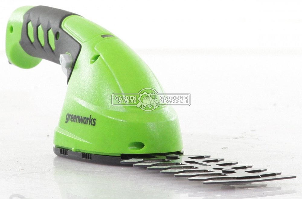 Ножницы для газонов аккумуляторные + кусторез GreenWorks G3,6HS (PRC, 3.6 В, 2 Ач, 8 см + 16 см, 0.7 кг)