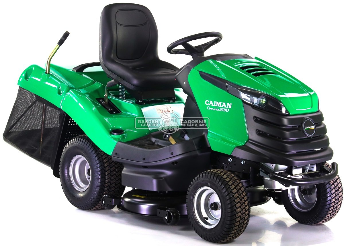 Садовый трактор Caiman Comodo 2WD 107D2K (CZE, Kawasaki FS600V, 603 куб.см, гидростатика, дифференциал, травосборник 380 л., 102 см., 280 кг.)