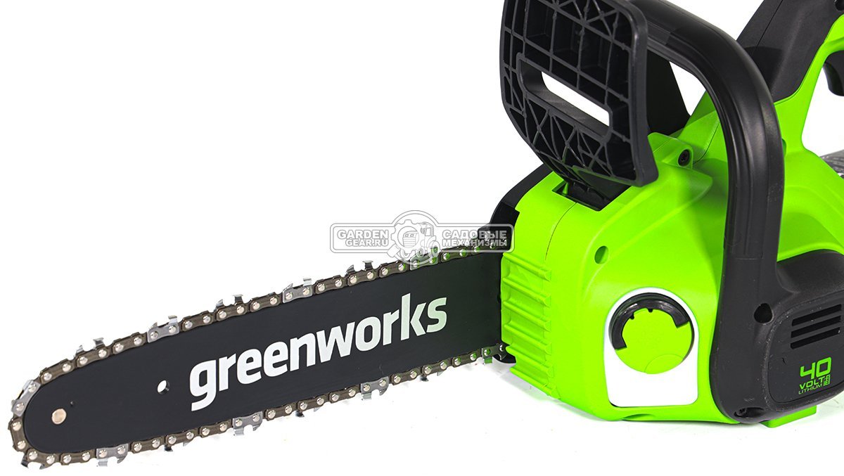 Пила аккумуляторная цепная GreenWorks G40CS30II 12&quot; без АКБ и ЗУ (PRC, 40В, 3/8&quot;-1.1-52E, 2.74 кг)