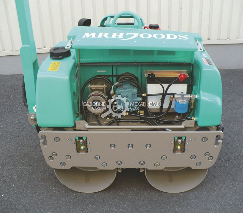 Виброкаток Mikasa MRH-700DSCA (JPN, 435 см3, 10 л.с., реверс, катки д. 406 мм, 700 кг)