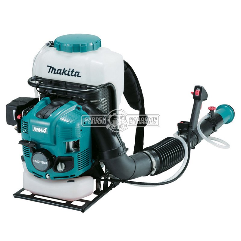 Опрыскиватель бензиновый Makita PM7650H 4-x тактный (распыление воздухом, 75.6 см3, 3.67 л.с., 14 м3/мин, 15 л, 13.3 кг)