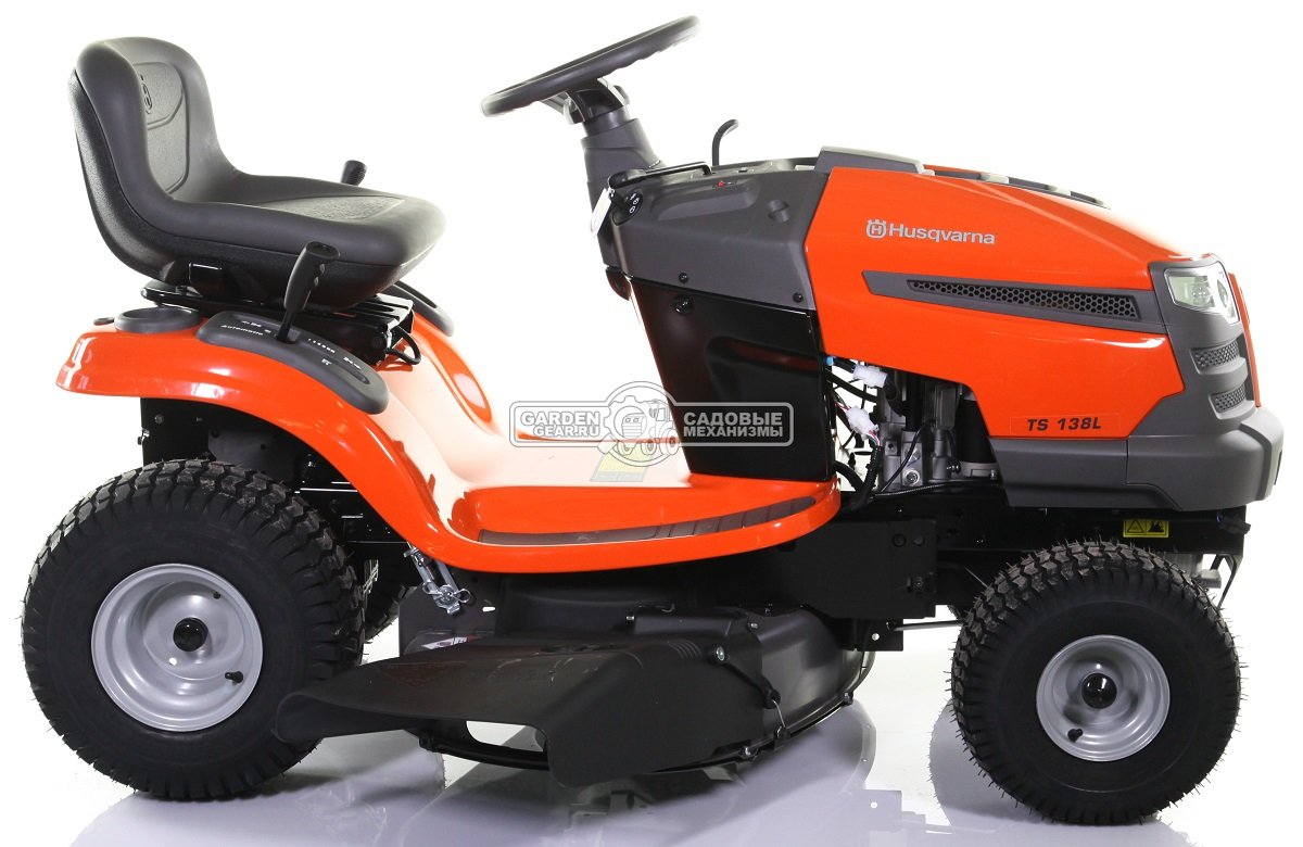 Садовый трактор Husqvarna TS 138L (USA, Husqvarna Loncin, 452 куб.см., гидростатика K46, боковой выброс, ширина кошения 97 см., 175 кг.)