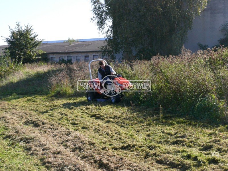 Садовый трактор для высокой травы и работы на склонах MasterYard GT2338 AWD (CZE, B&S V-Twin Vanguard, 627 куб.см., гидростатика, 92 см., 350 кг.)
