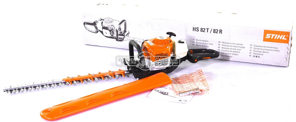 Мотоножницы Stihl HS 82 R нож 60 см. (GER, 22.7 куб.см., 1,0 л.с., поворотная рукоятка, встречный рез, 5,3 кг.)