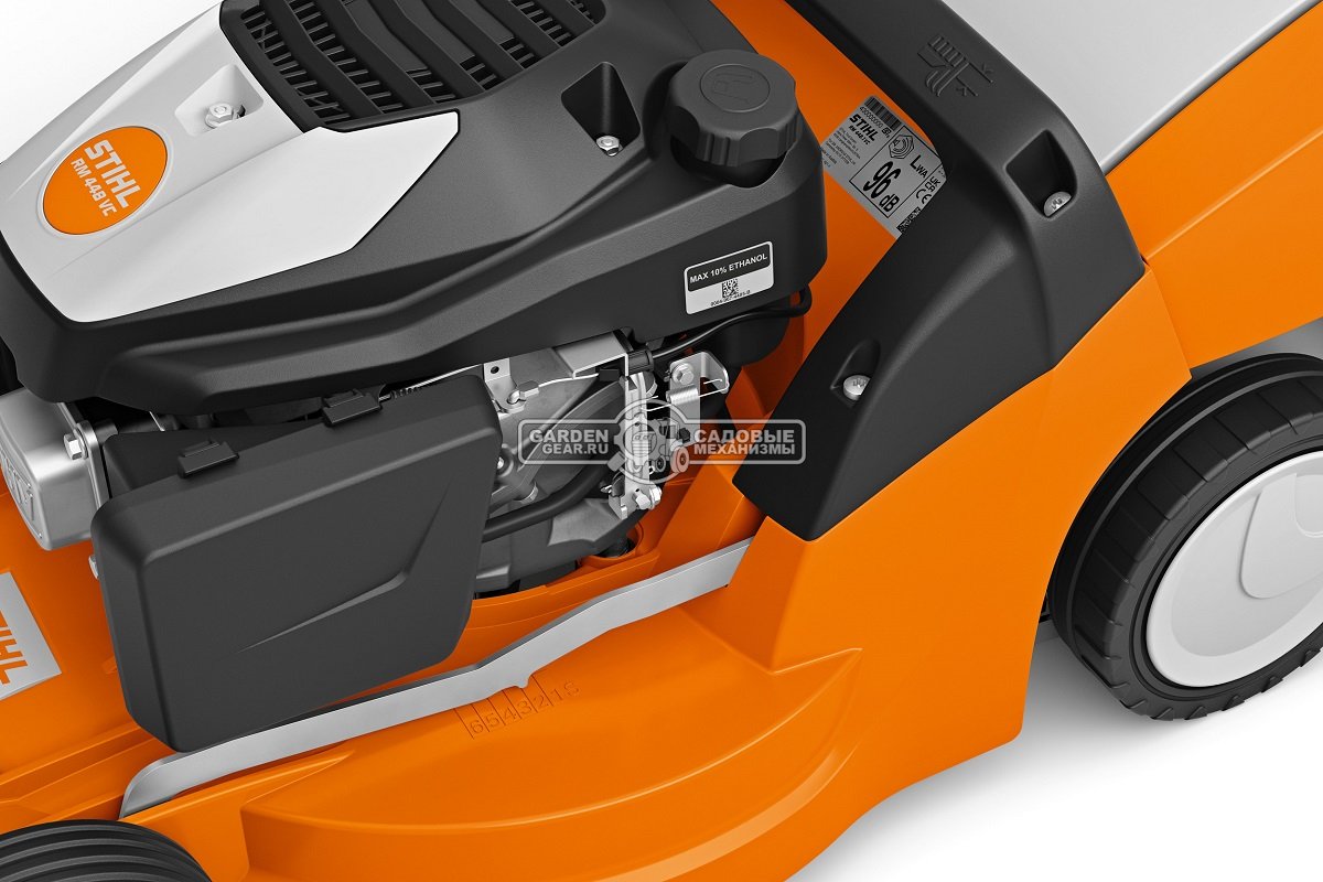 Газонокосилка бензиновая Stihl RM 448.1 VC (AUT, самоходная, 46 см, Stihl EVC 300.0, 166 куб.см., пластик, 55 л., вариатор, монорукоятка, 29 кг.)