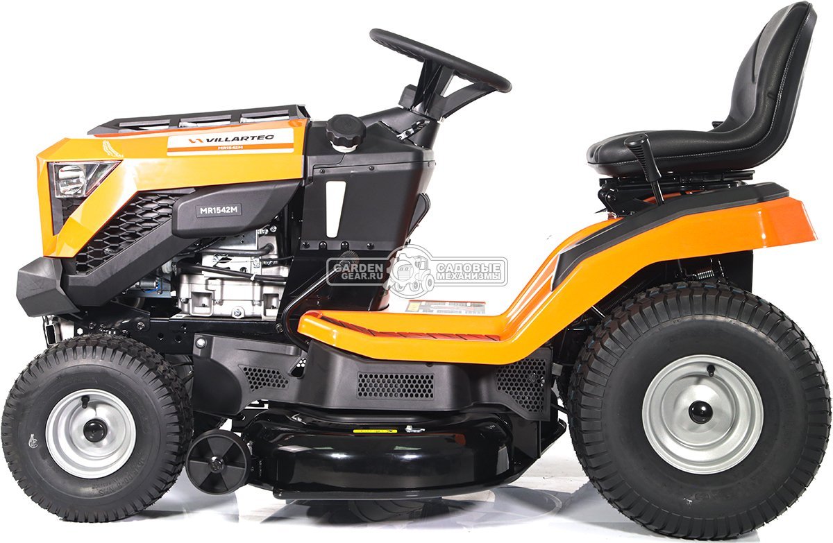 Садовый трактор Villartec MR1542M (PRC, Loncin 1P91F, 546 куб.см., механика 6/1, боковой выброс, ширина кошения 107 см, 181 кг)