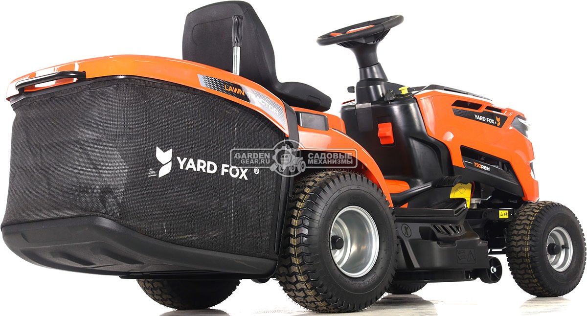 Садовый трактор Yard Fox T 92RBH (PRC, Loncin LC1P90F-1, 452 куб.см., гидростатика, травосборник 245 л, ширина кошения 92 см, 198 кг)