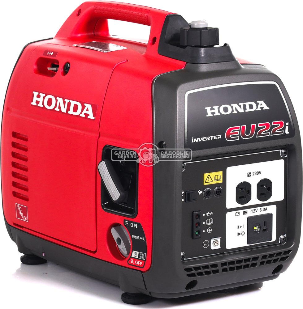 Бензиновый генератор инверторный Honda EU22iT RH (THA, Honda GXR120, 98.5 см3, 1.8/2.2 кВт, 3.6 л, 20.7 кг)