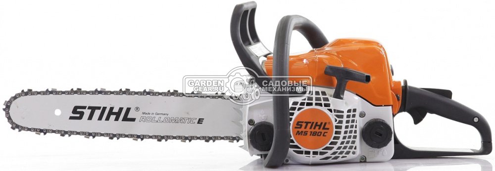 Бензопила Stihl MS 180 C-BE 16&quot; (PRC, 31,8 куб.см., 1,5 кВт/2,0 л.с., Ergostart, 3/8&quot;, 1,3 мм., 55E, 3,9 кг.)