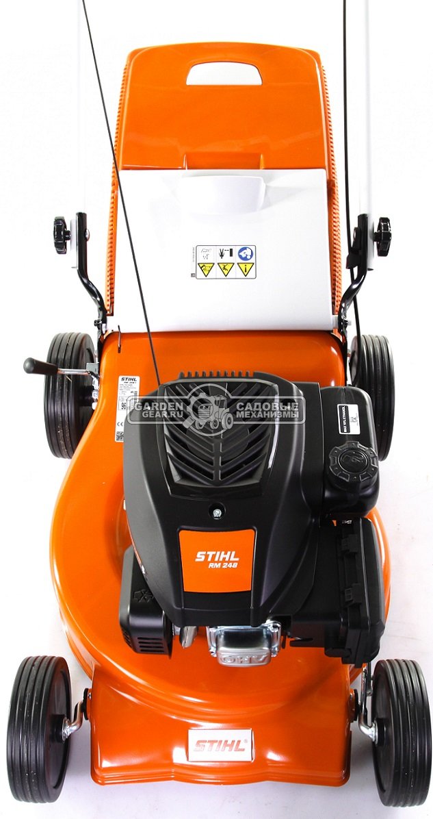 Газонокосилка бензиновая Stihl RM 248.1 (AUT, 46 см., несамоходная, Stihl EVC 200.2, 139 куб.см., сталь, 55 л., 26 кг.)