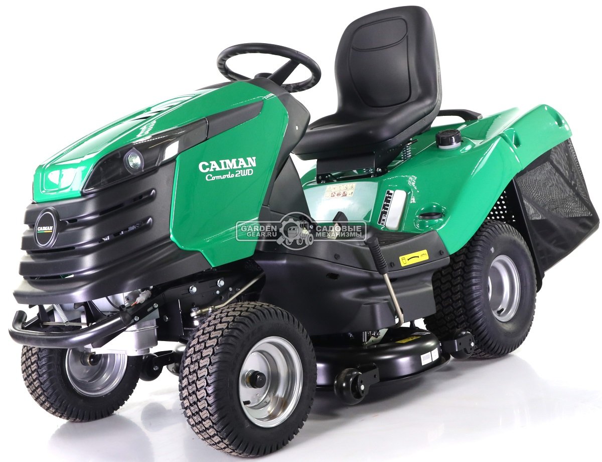 Садовый трактор Caiman Comodo 2WD 107D2K (CZE, Kawasaki FS600V, 603 куб.см, гидростатика, дифференциал, травосборник 380 л., 102 см., 280 кг.)