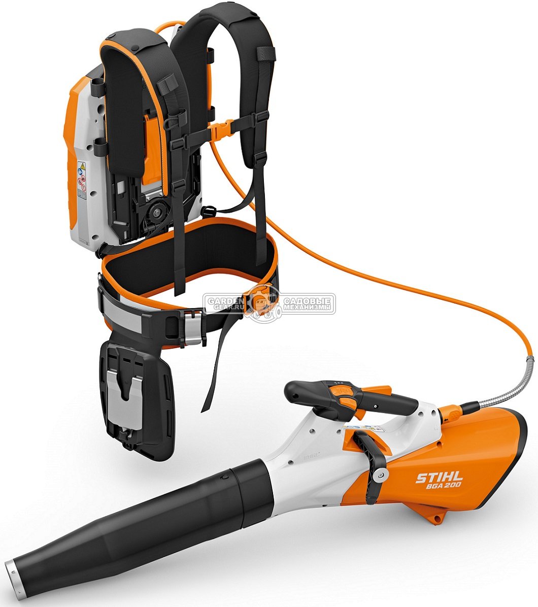 Воздуходувка аккумуляторная Stihl BGA 200 без АКБ и ЗУ (AUT, 36В Pro, макс. расход воздуха 940 м3/ч., скорость 84 м/с., 3,2 кг.)