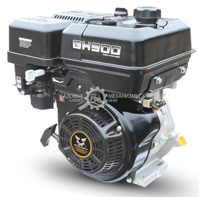 Бензиновый двигатель Zongshen GH300 (PRC, 10 л.с., 292 см3. диам. 25.4 мм шпонка, 25 кг)