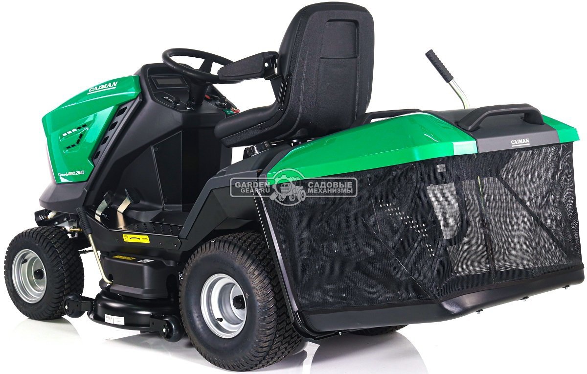 Садовый трактор Caiman Comodo Max 2WD 107D2C2 (CZE, Caiman V-Twin, 708 куб.см., гидростатика, дифференциал, травосборник 380 л., 102 см., 285 кг.)