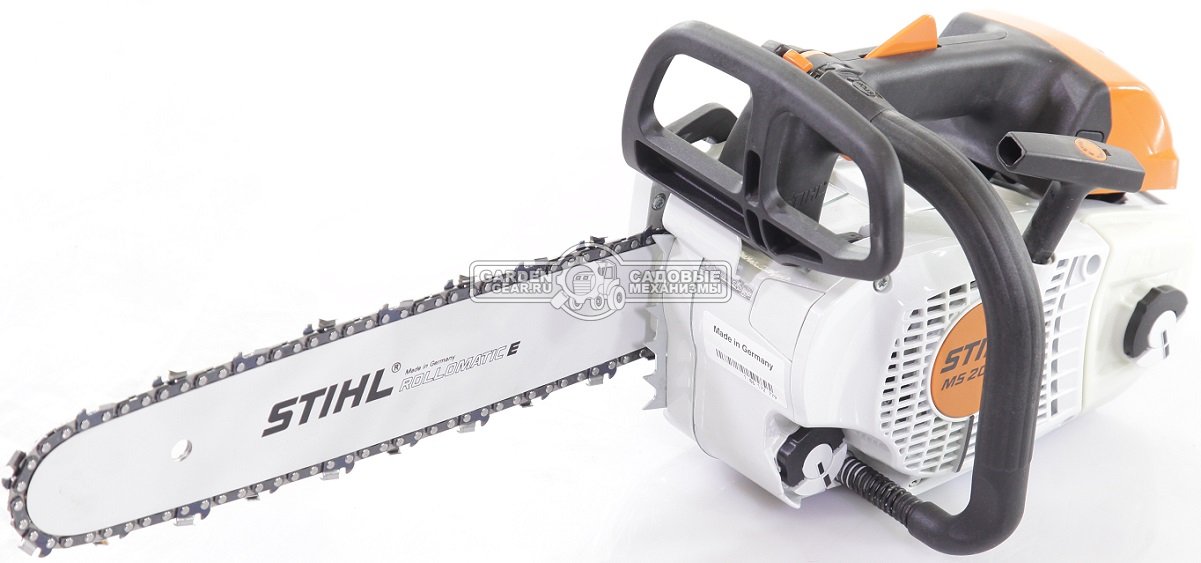 Бензопила сучкорез одноручная Stihl MS 201 TC-M 14&quot; (GER, 35,2 куб.см., 1,8 кВт/2,4 л.с, 2-MIX, M-Tronic, ElastoStart, 3/8&quot;, 1,3 мм., 50E, 3,7 кг.)