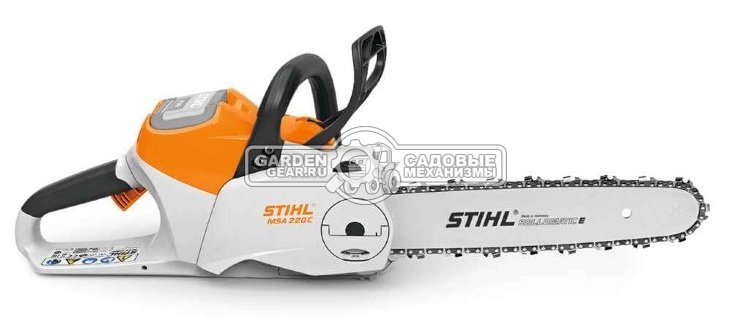 Аккумуляторная цепная пила Stihl MSA 220 C-B 14&quot; SET c AP300S и AL500 (AUT, 36В Pro, 3/8&quot;, 1,3 мм., 50E, 5,4 кг.)