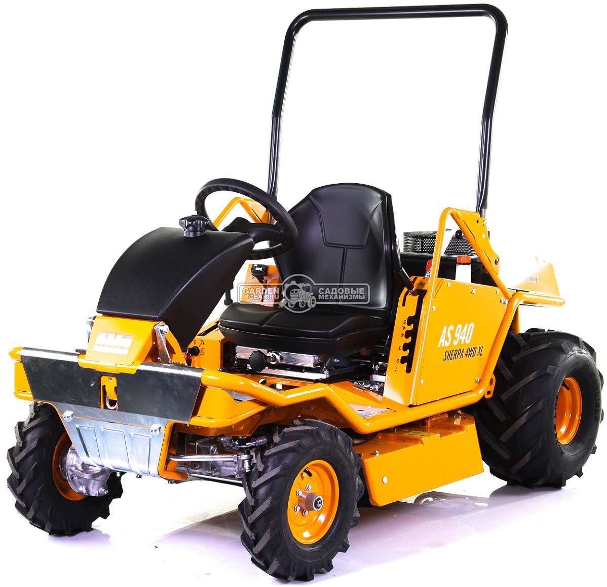 Садовый трактор для высокой травы и работы на склонах AS-Motor 940 Sherpa 4WD XL (GER, 90 см, B&S Pro, 724 см3, дифференциал, задний выброс, 298 кг)