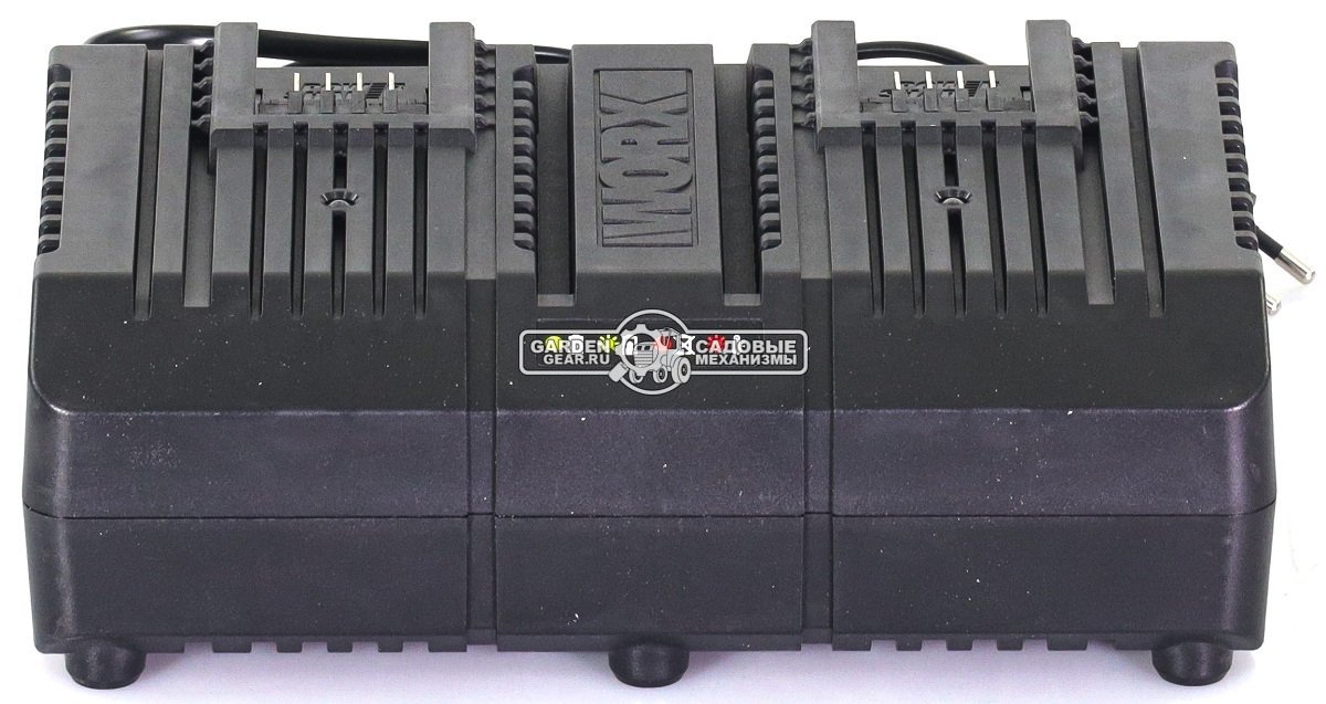 Зарядное устройство Worx WA3883 двойное (20В, 2х2А)