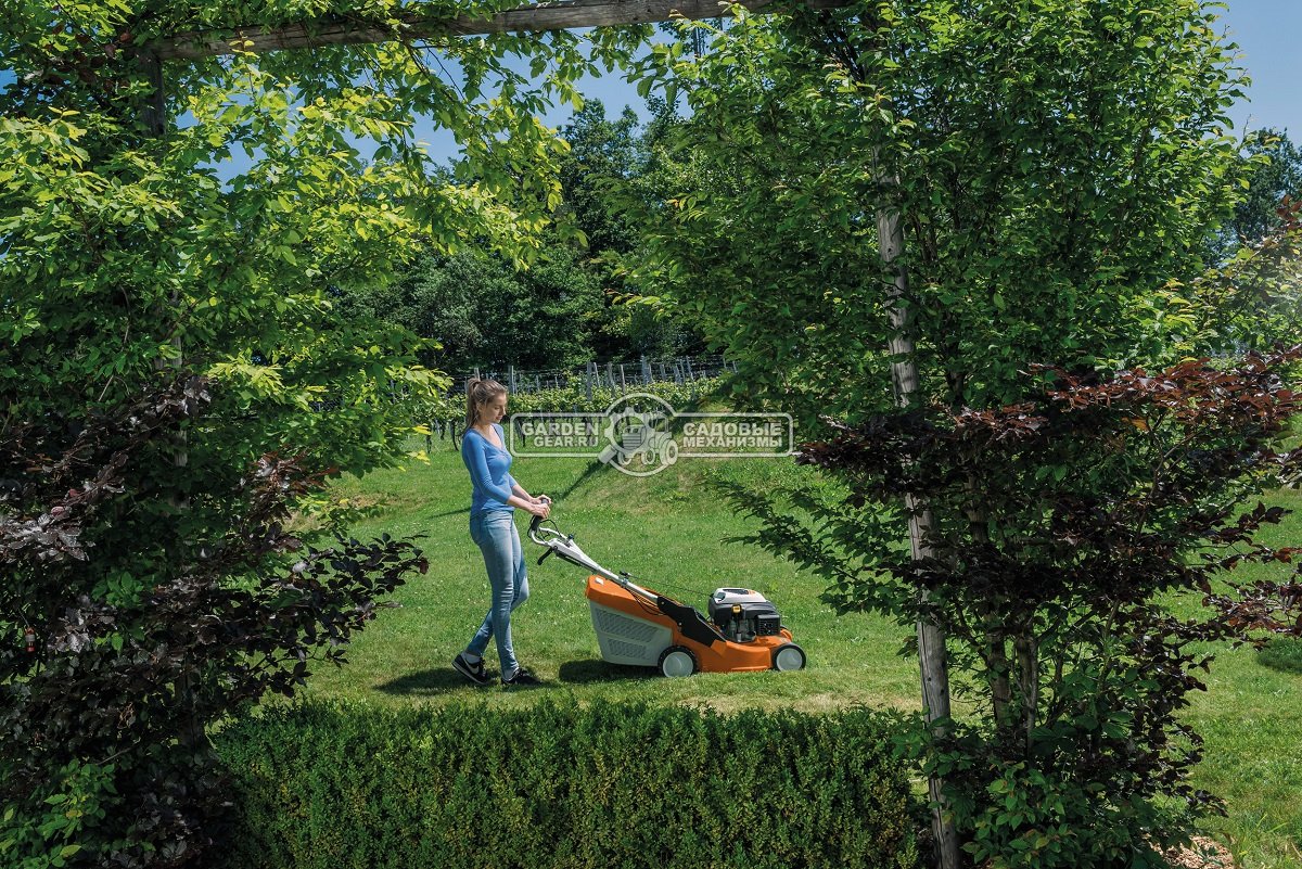 Газонокосилка бензиновая Stihl RM 650.0 T (AUT, самоходная задний привод, 48 см, Kohler XT800, 173 куб.см., алюминий, 70 л, 45 кг.)