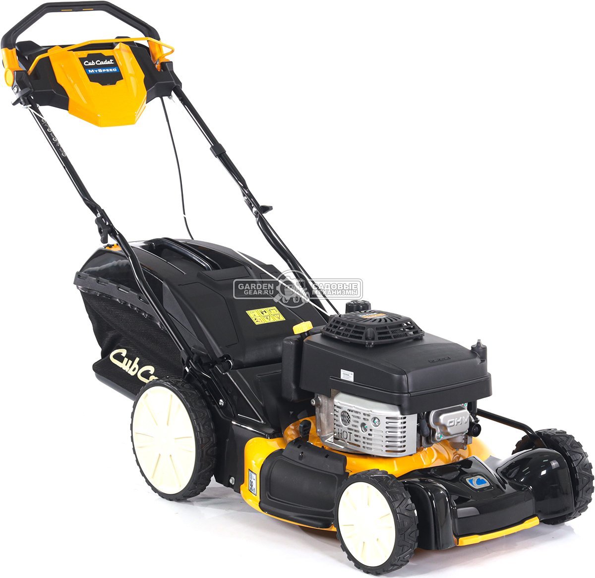 Газонокосилка бензиновая Cub Cadet LM3 ER53S (HUN, 53 см., Kawasaki FJ180V, 179 куб.см., сталь, 70 л., вариатор MySpeed, 4 в 1, 46 кг.)