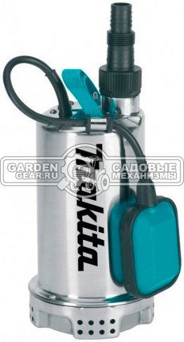 Дренажный насос для чистой воды Makita PF1100 (PRC,1100 Вт, 250 л\м, 9 м, нержавеющая сталь, 7.3 кг) 