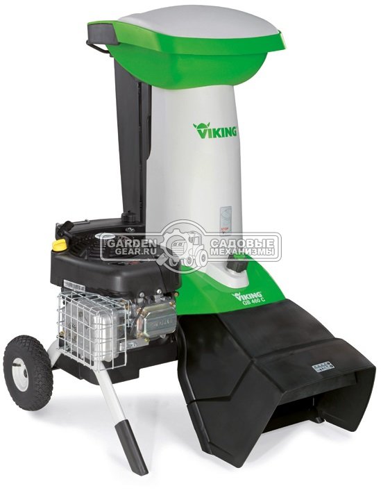 Садовый измельчитель веток бензиновый Viking GB 460.1 C (AUT, B&S PowerBuilt 3155, 344 см3, ветки до 75 мм, воронка АТО 400 в комплекте, 78 кг.)