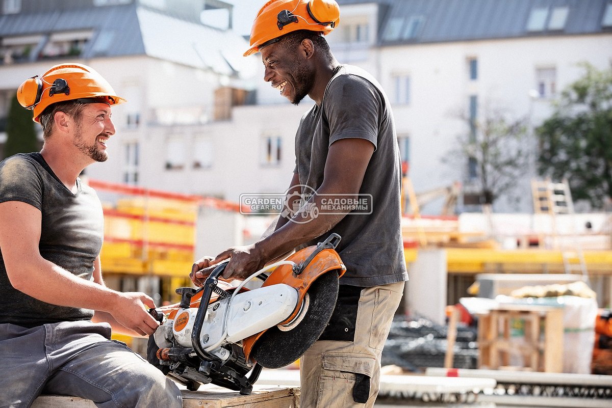 Бензорез Stihl TS 500i (GER, 72,2 куб.см., 3,9 кВт/5,3 л.с., диаметр круга 350 мм., глубина реза 125 мм., инжекторный впрыск, ElastoStart, 10,2 кг.)