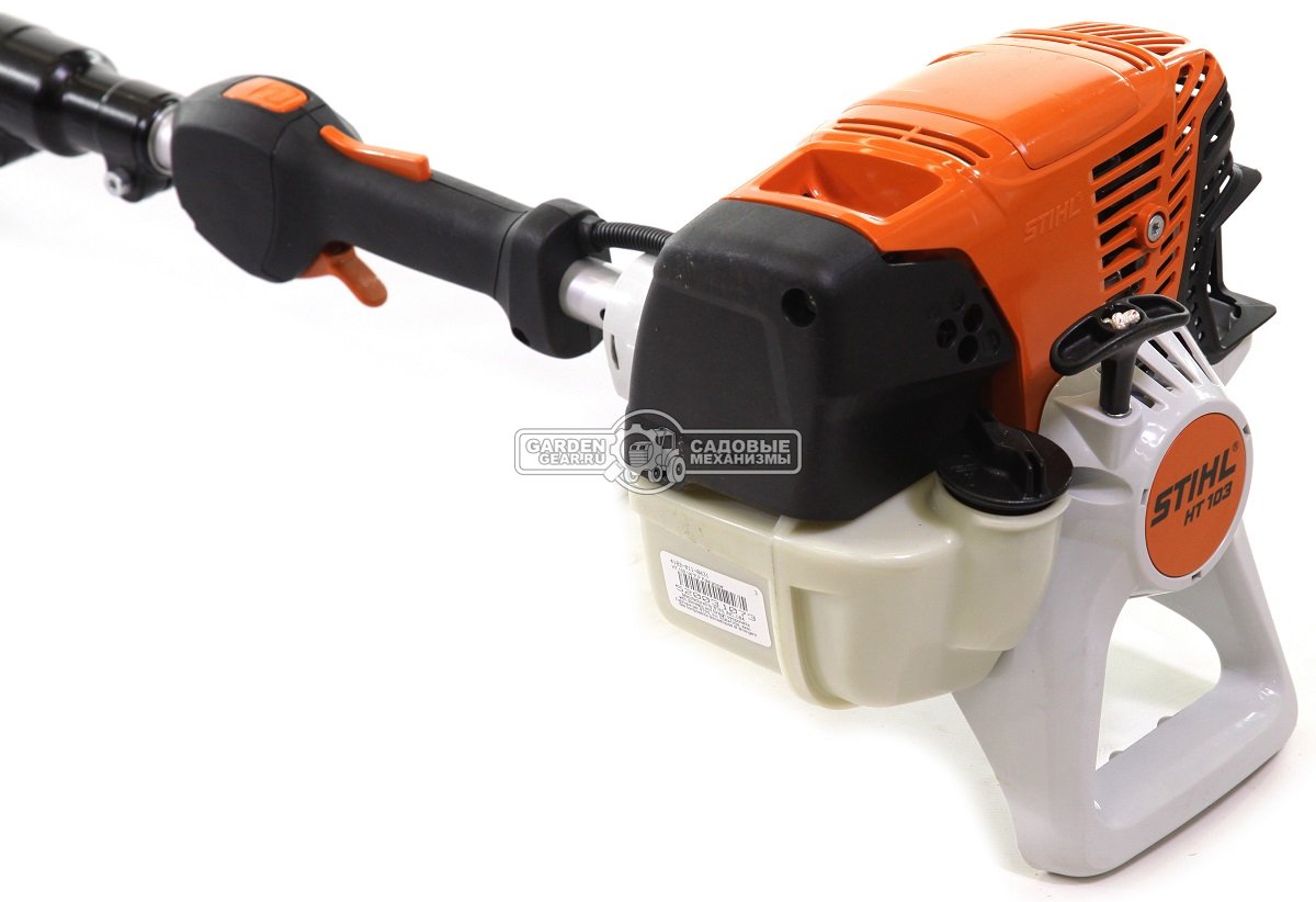 Высоторез бензиновый Stihl HT 103 12&quot; телескопический (USA, 31,4 куб.см., 1,05 кВт/1,4 л.с., 4-Mix, 1/4&quot;, 1,1 мм., 64E, длина 270-390 см., 7,2 кг.)