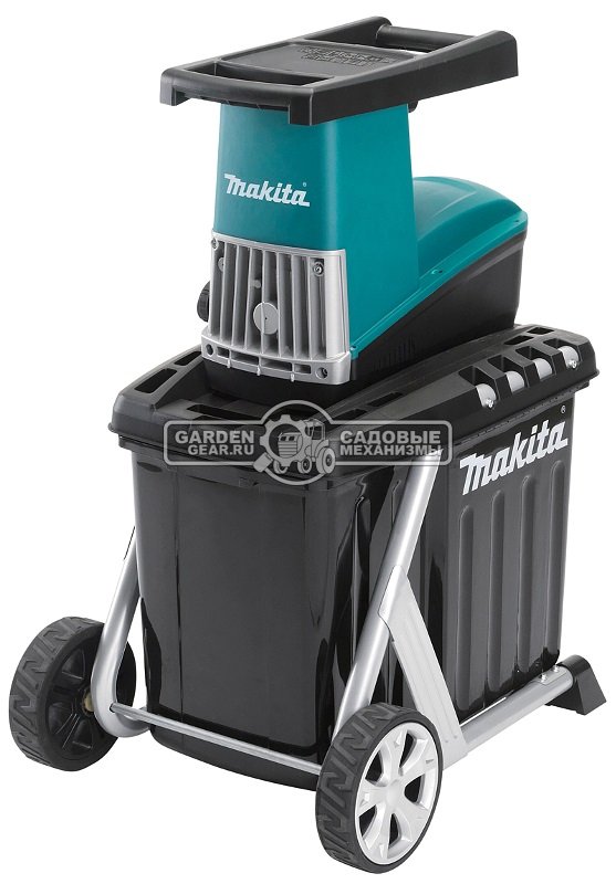 Садовый измельчитель веток электрический Makita UD2500 (PRC, 2500 Вт, короб 67 л., ветки до 45 мм, шестерни, 30 кг)