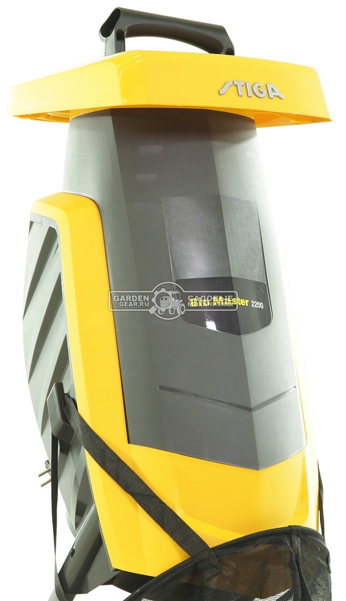 Садовый измельчитель веток электрический Stiga Bio Master 2200 (PRC, 2200 Вт, ветки до 40 мм., мешок - 50 л., 11,3 кг.)