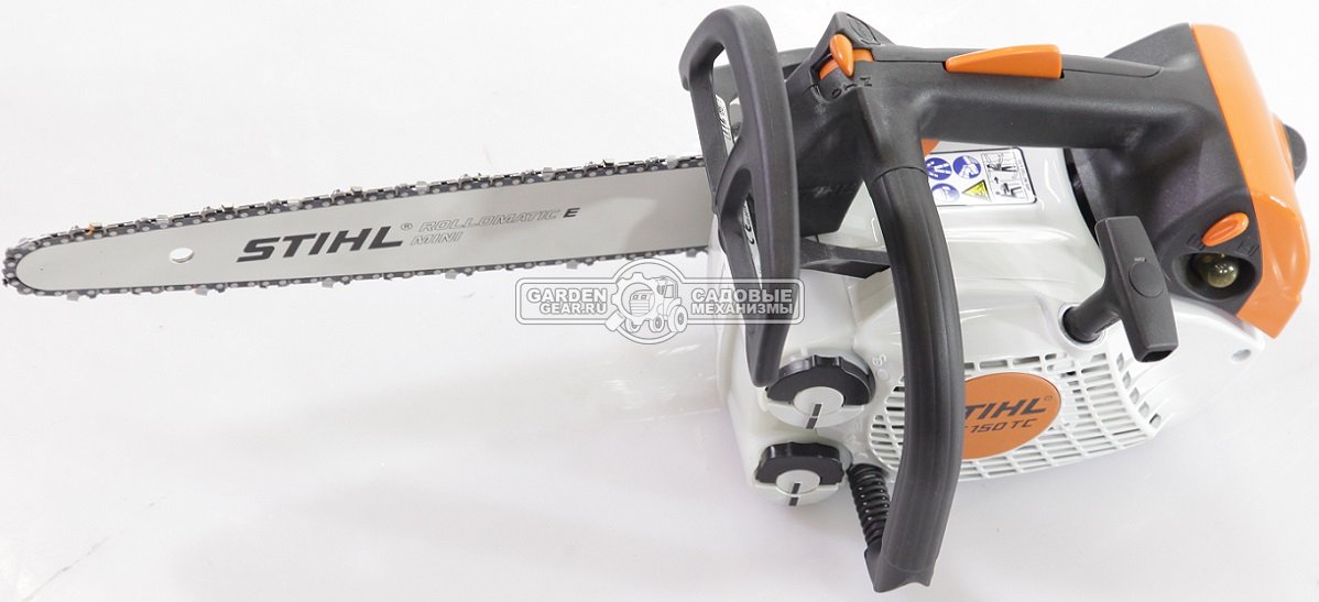 Бензопила сучкорез одноручная Stihl MS 150 TC-E 12&quot; (GER, 23,6 куб.см., 1,0 кВт/1,36 л.с, 2-MIX, Ergostart, 1/4&quot;, 1,1 мм., 64E, 2,6 кг.)