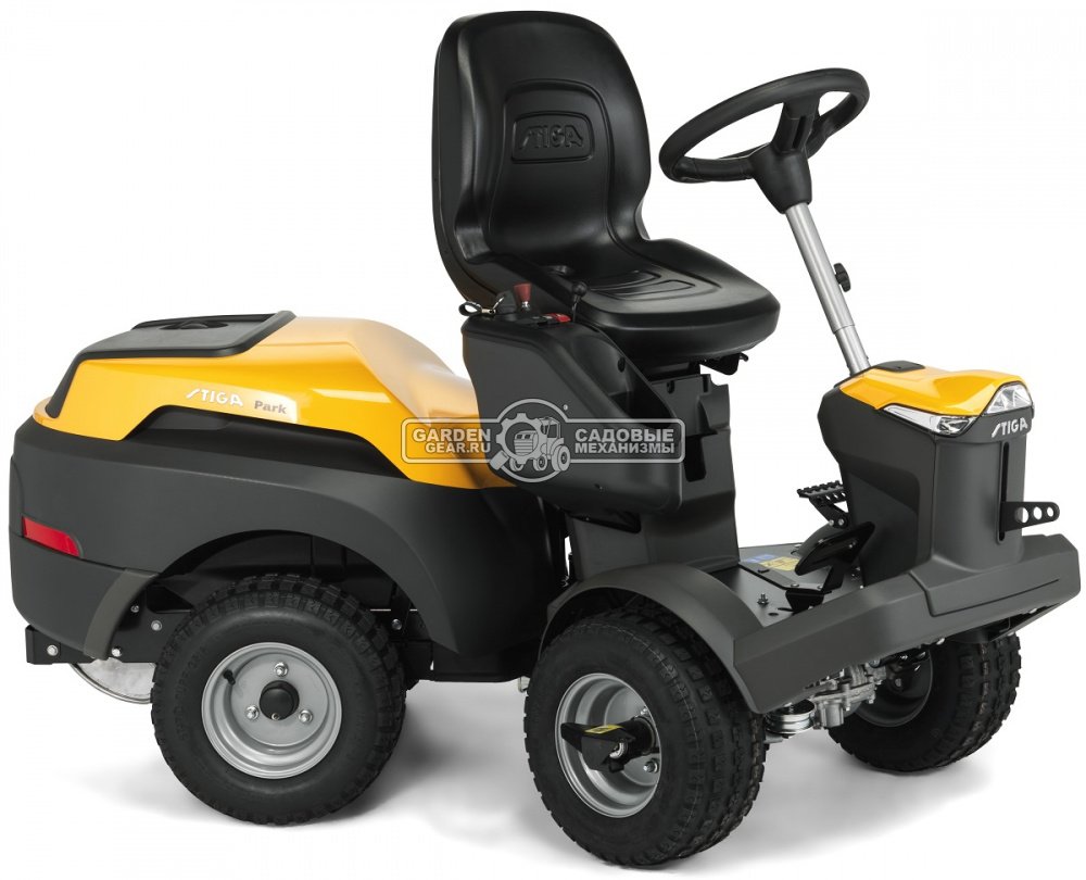 Садовый райдер Stiga Park 700 WX 4WD без деки (ITA, Stiga ST600 V-Twin, 586 куб.см., гидростатика, полный привод, LED, 221 кг.)