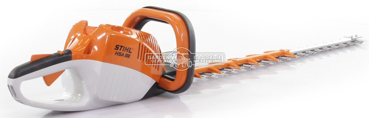 Кусторез аккумуляторный Stihl HSA 86 SET c AP200 и AL300 (AUT, 36В Pro, длина реза 62 см, расстояние между зубьями 33 мм., 3.3 кг)