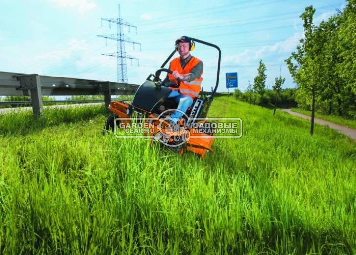 Садовый трактор для высокой травы и работы на склонах AS-Motor 1040 Yak 4WD (GER, B&S Vanguard, 627 см3, 100 см, дифференциал, барабан. дека, 335 кг)