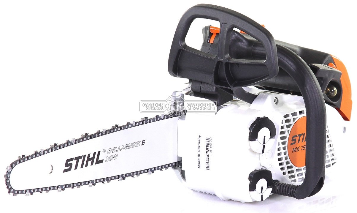 Бензопила сучкорез одноручная Stihl MS 151 TC-E 12&quot; (USA, 23,6 куб.см., 1,1 кВт/1,5 л.с, 2-MIX, Ergostart, 1/4&quot;, 1,1 мм., 64E, 2,6 кг.)