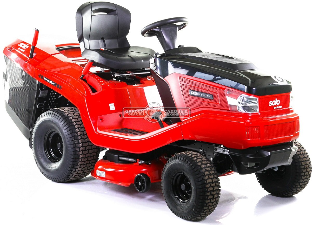 Садовый трактор Solo by Al-ko T 16-95.6 HD V2 Premium (AUT, 95 см, B&S Intek 7160 V-Twin, 656 см3, гидростатика, травосборник 310 л., 250 кг)