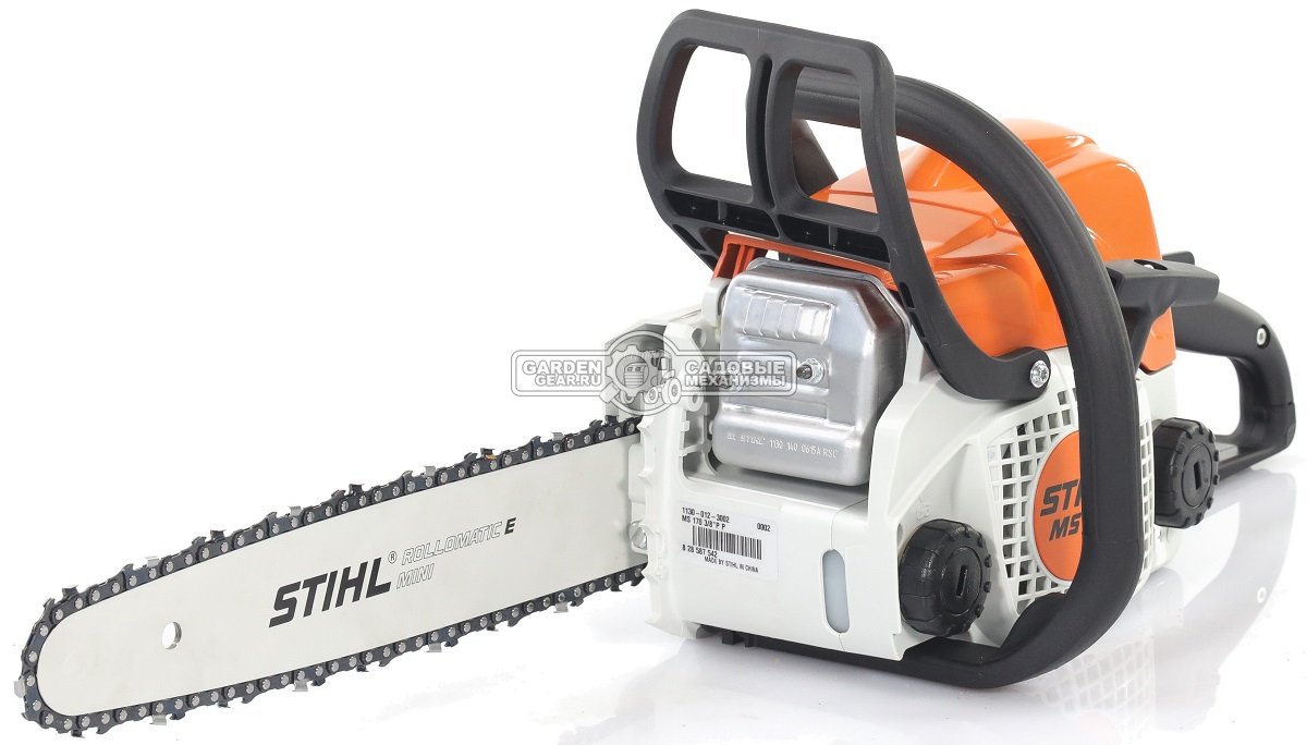 Бензопила Stihl MS 170 14&quot; (PRC, 30,1 куб.см., 1,3 кВт/1,8 л.с, 3/8&quot;, 1,1 мм., 50E, 3,9 кг.)