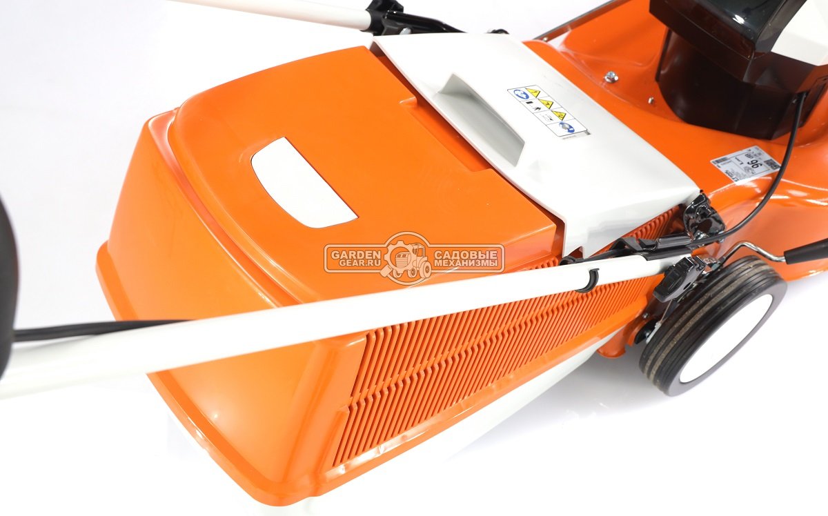 Газонокосилка аккумуляторная Stihl RMA 253.0 SET c AP200 и AL300 (AUT, 36В Pro, 51 см., несамоходная, сталь, травосборник 55 л., 22,5 кг.)