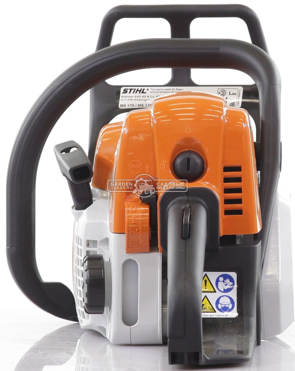 Бензопила Stihl MS 170 14&quot; (PRC, 30,1 куб.см., 1,3 кВт/1,8 л.с, 3/8&quot;, 1,1 мм., 50E, 3,9 кг.)