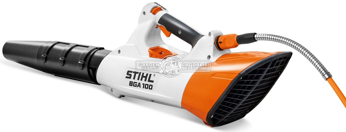 Воздуходувка аккумуляторная Stihl BGA 100 без АКБ и ЗУ (AUT, 36В Pro, макс. расход воздуха 840 м3/ч, скорость 81 м/с., 2,5 кг.)