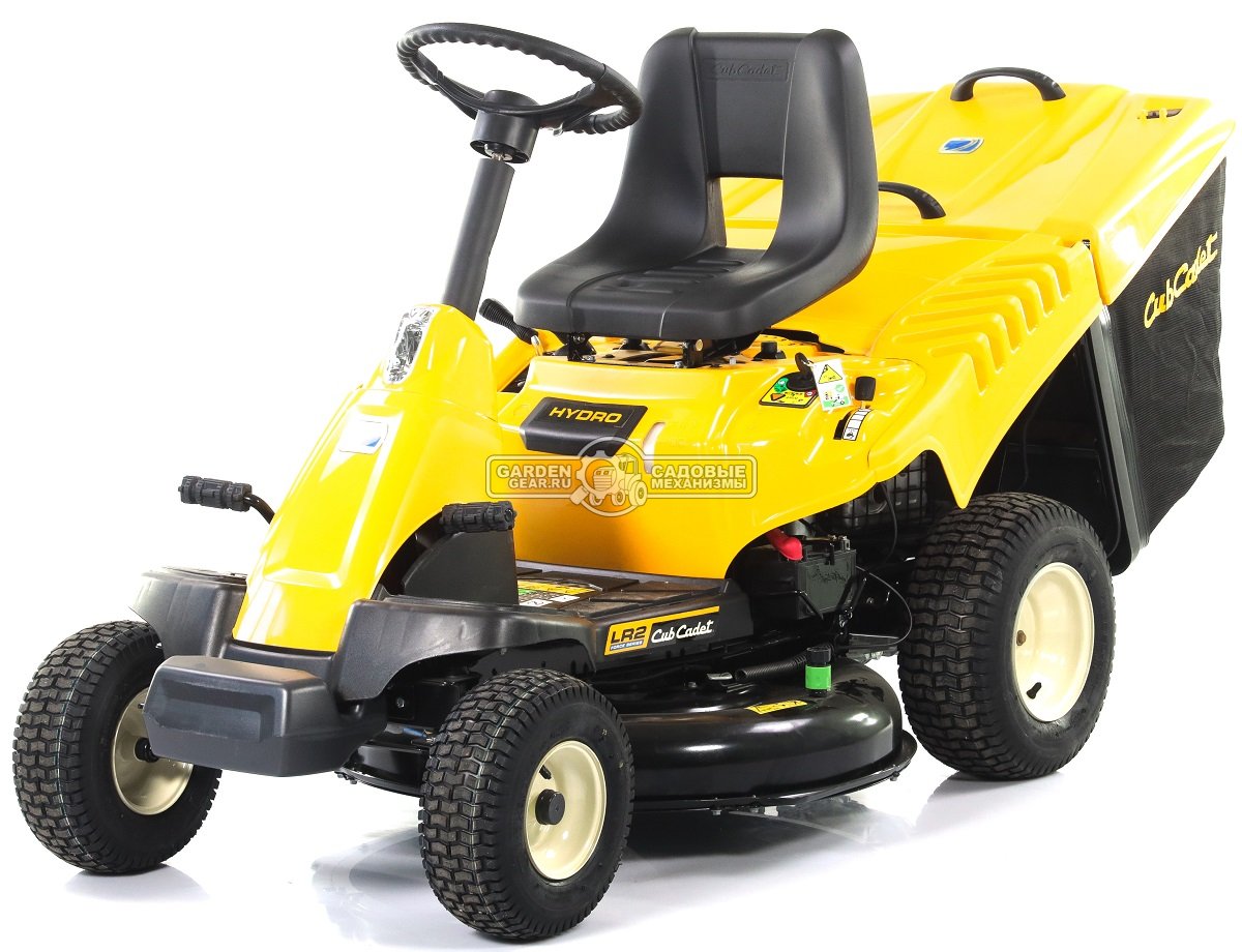 Садовый минирайдер Cub Cadet Minirider LR2 NR76 (USA, Cub Cadet, 420 куб.см., гидростатика, травосборник 200 л., ширина кошения 76 см, 172 кг)