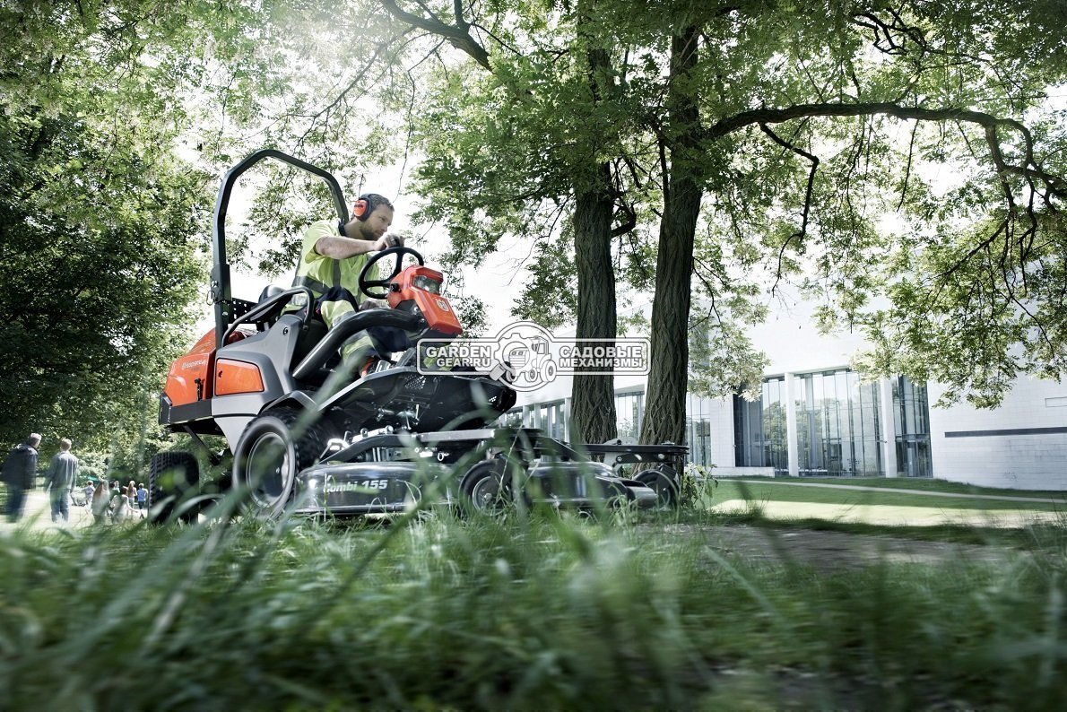 Профессиональный райдер Husqvarna P 520D без кабины (SWE, дизель Kubota D902 3 цилиндра, 898 куб.см., AWD, гидравлика для оборудования, 625 кг.)