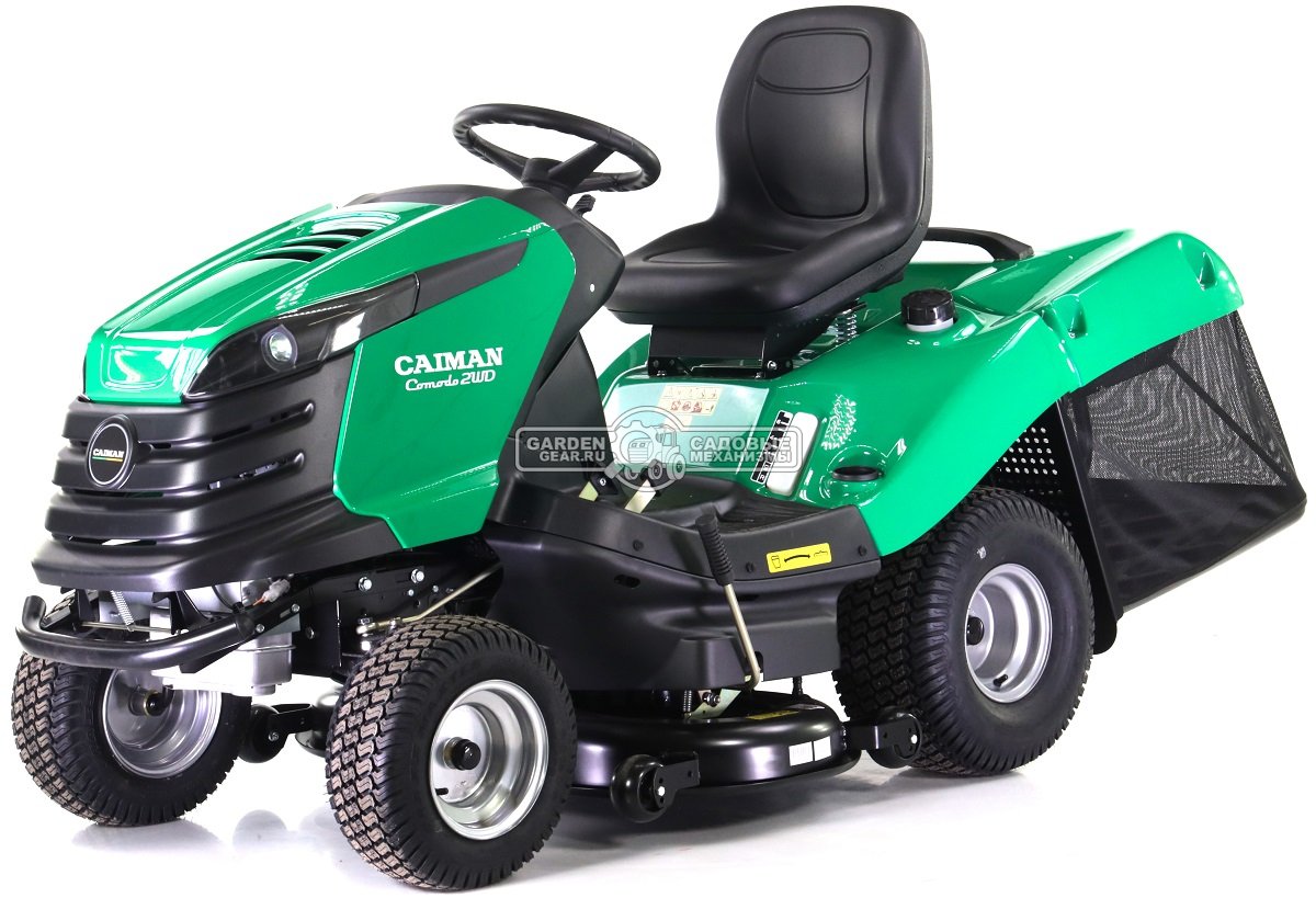 Садовый трактор Caiman Comodo 2WD 107D2K (CZE, Kawasaki FS600V, 603 куб.см, гидростатика, дифференциал, травосборник 380 л., 102 см., 280 кг.)