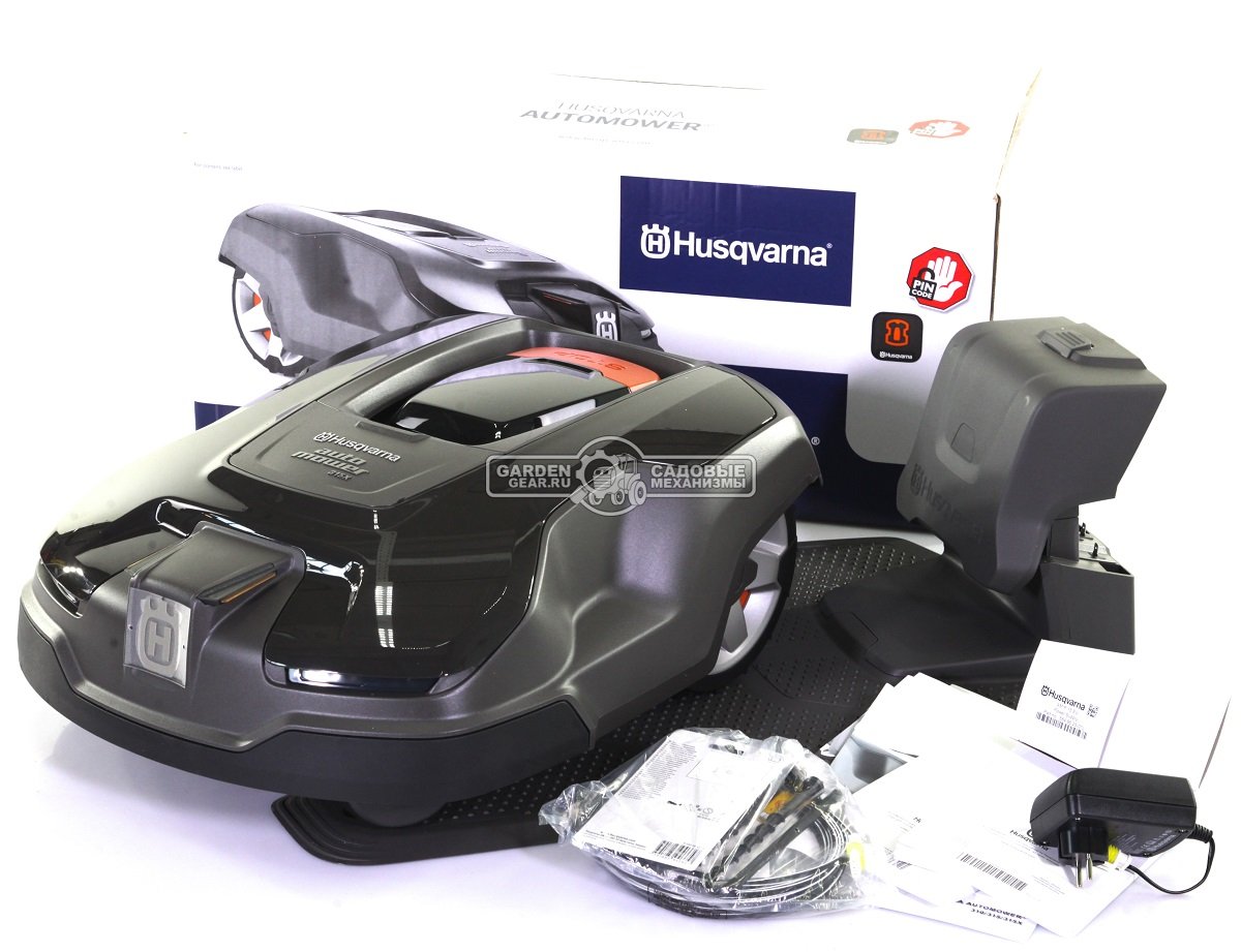 Газонокосилка робот Husqvarna Automower 315X (площадь газона до 1600 м2) система навигации Automower Connect